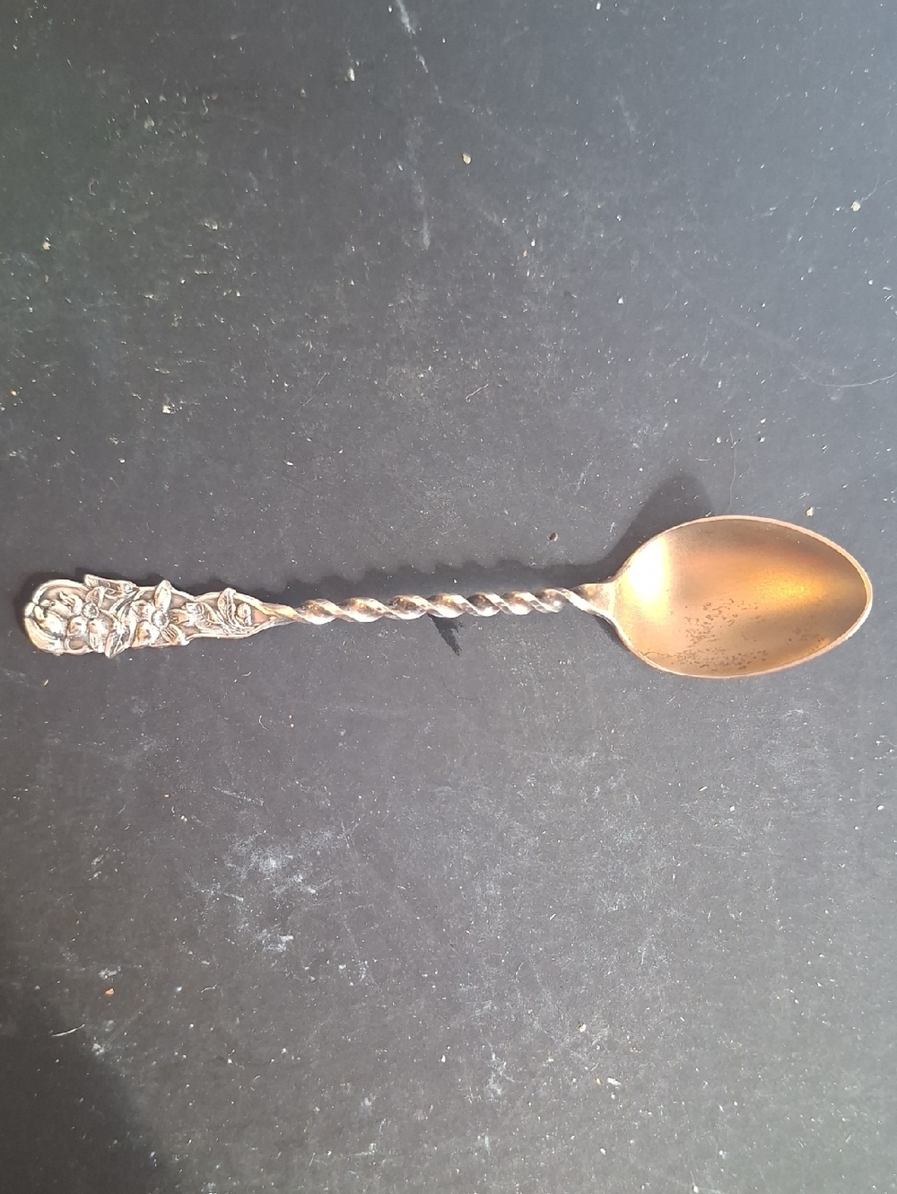 Mechanics Sterling / Watson & Newell Egg Spoon, Gold Wash Bowl, 1896